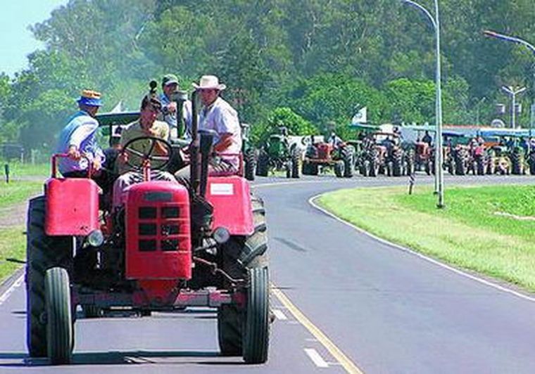 Nuevamente los tractores salen a protestar. Foto: web