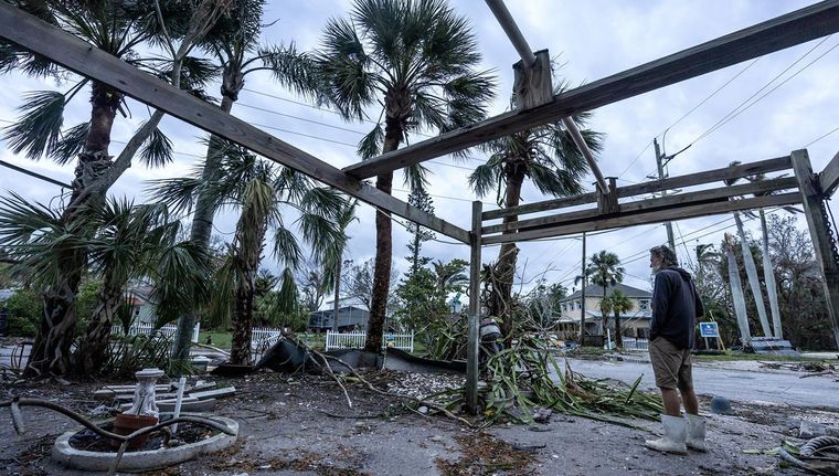 Milton dejó devastación en USA. Foto: EFE
