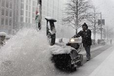 Es impresionante la tormenta de nieve que afecta a Estados Unidos. Foto: AFP Es impresionante la tormenta de nieve que afecta a Estados Unidos. Foto: AFP