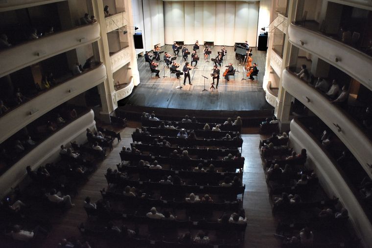 Una imagen del concierto por el 25 de mayo, en 2020. Foto: Gobierno de Mendoza