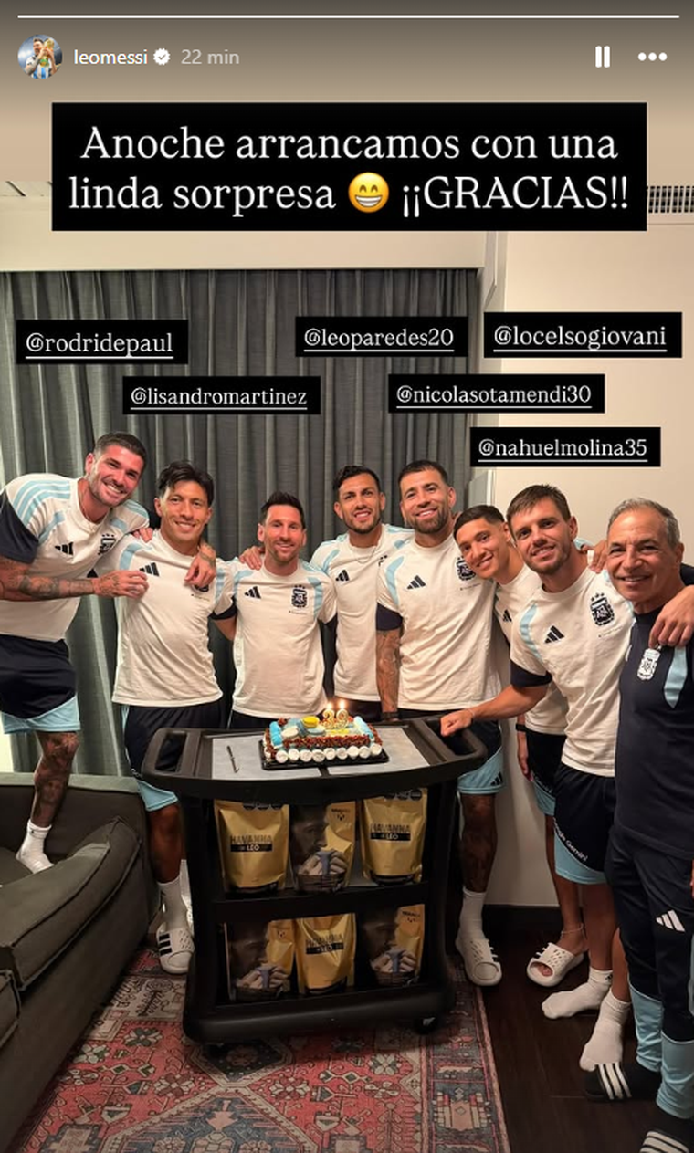 Así arrancó sus 39 Lionel Messi, junto a la Selección argentina. Así arrancó sus 39 Lionel Messi, junto a la Selección argentina.