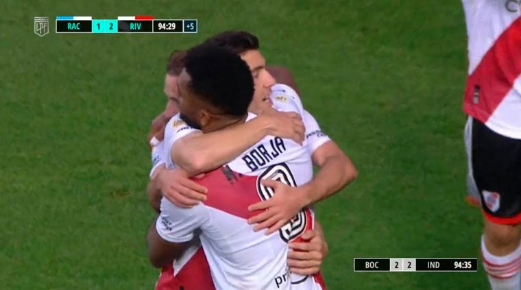 River, con el 2-1 a Racing, contribuyó directamente para que Boca saliera campeón.