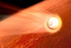 La nave que lleva a Perseverance en su interior ingresará a la atmósfera de Marte a 19.500 km por hora. Foto: NASA