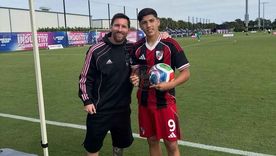 Bruno Cabral, goleador y MVP del River campeón de la Messi Cup.