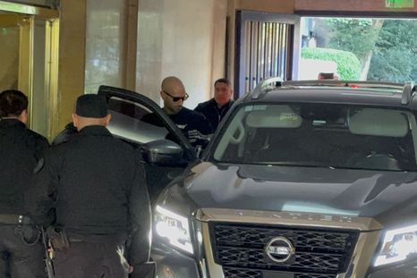 Pablo Martín Feijoo saliendo de Comodoro Py. Pablo Martín Feijoo saliendo de Comodoro Py.