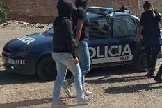 Detenida Tina en el momento de su captura. Foto: Min. de Seguridad.