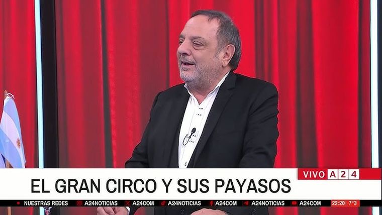 Baby Etchecopar interpeló a Javier Milei por el resultado de las elecciones. Foto: captura de video A24.
