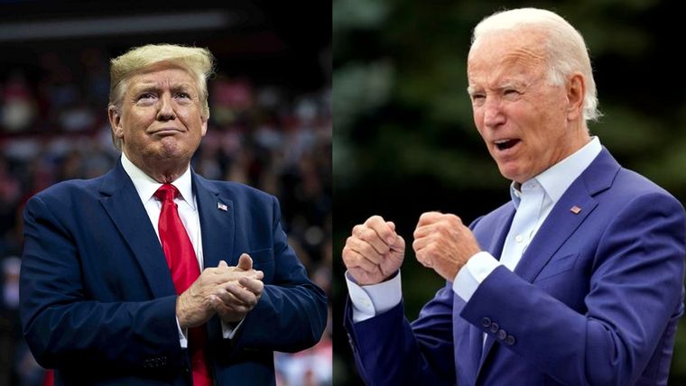 Trump y Biden.