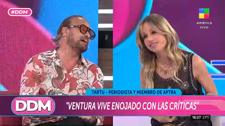 El periodista de América contundente. Foto: captura de video/ América TV. El periodista de América contundente. Foto: captura de video/ América TV.