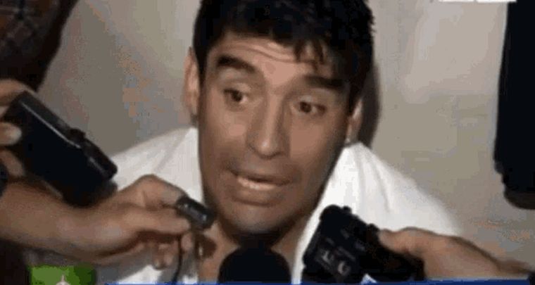 Maradona y su inmortal frase que bien puede describir el resultado de este sábado. Foto: Captura