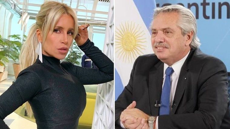 Flor Peña y Alberto Fernández