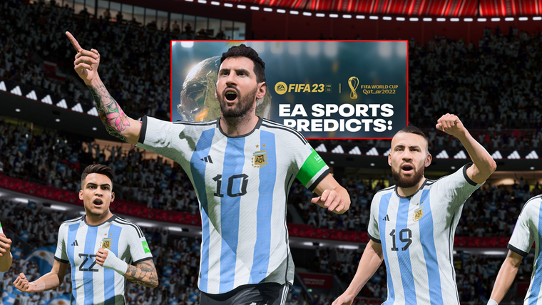 ¿Cómo le fue a al Selección argentina en la predicción de Qatar 2022 que hizo el FIFA 23? Foto: EA Sports