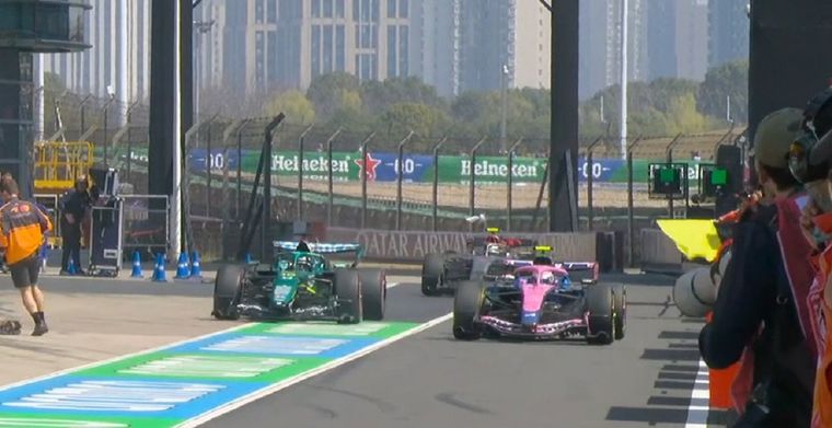 Franco Colapinto vivió un momento curioso en el pit lane.