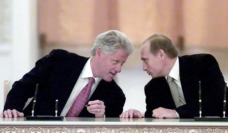 Bill Clinton y Vladimir Putin Bill Clinton y Vladimir Putin, otros años. Foto: Epa.