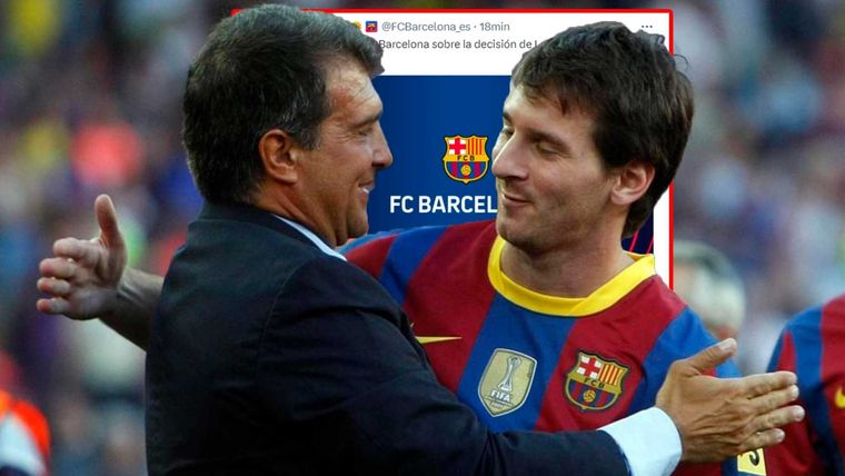 El Barcelona sacó un comunicado por la decisión de Messi de firmar con Inter Miami