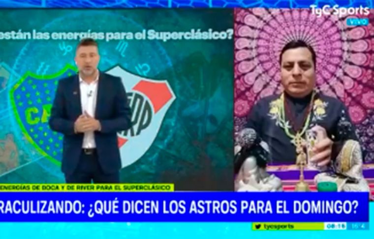 El popular vidente peruano, Juan de Dios, pronosticó una victoria de suerte de River frente a Boca.