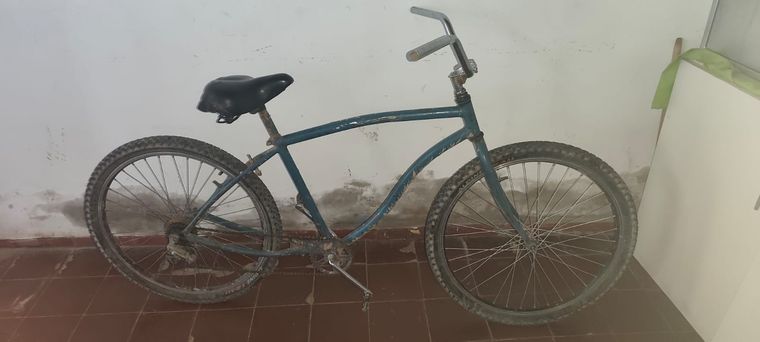 La bicicleta en la que se movilizaba el malviviente detenido. La bicicleta en la que se movilizaba el malviviente detenido.