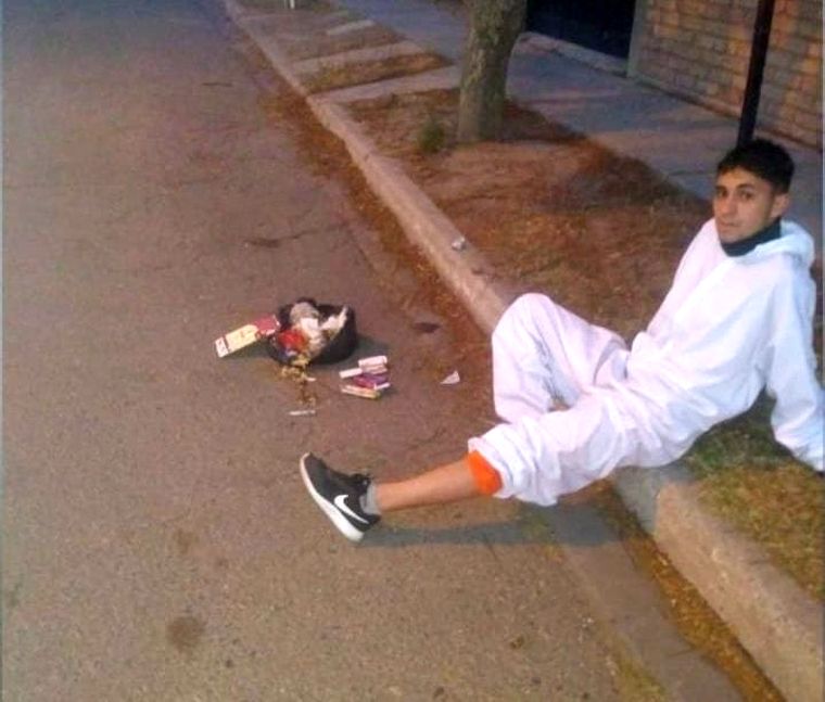 Lastimado El hombre pidió que haya más conciencia entre los vecinos.