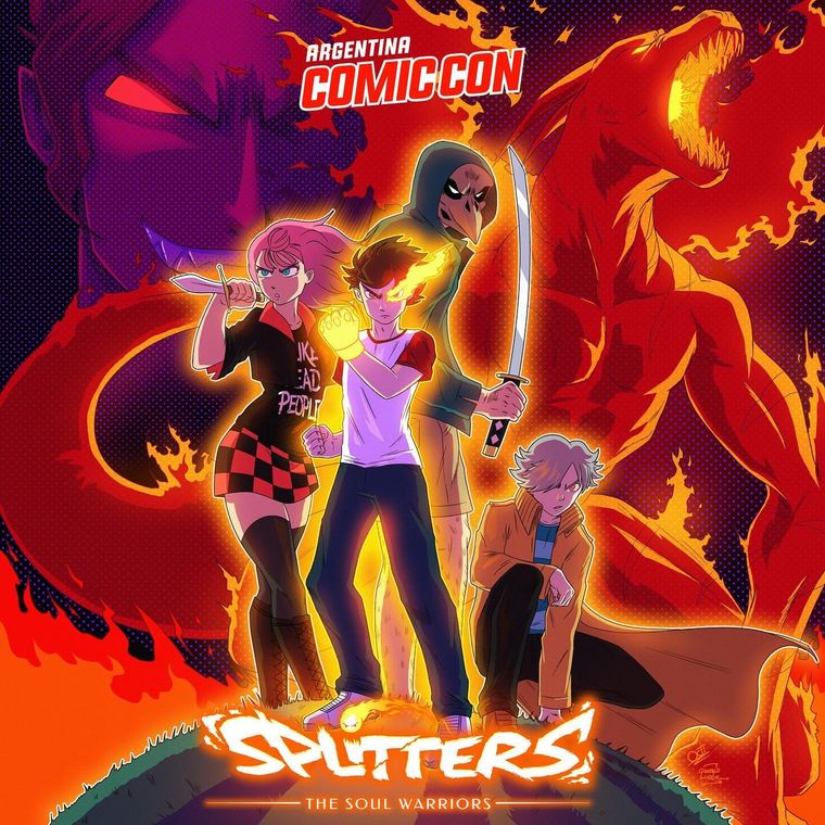 El comic y la serie animada de Splitters se presentó en la Comicon de Argentina. Foto: Redes sociales