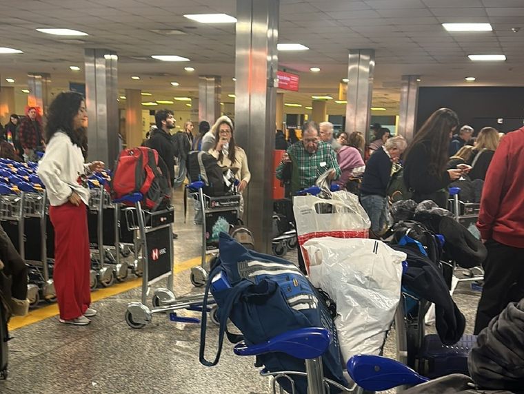 La funcionalidad de Ezeiza se verá afectada por las asambleas de ATE. Foto: X de @hermanboldt