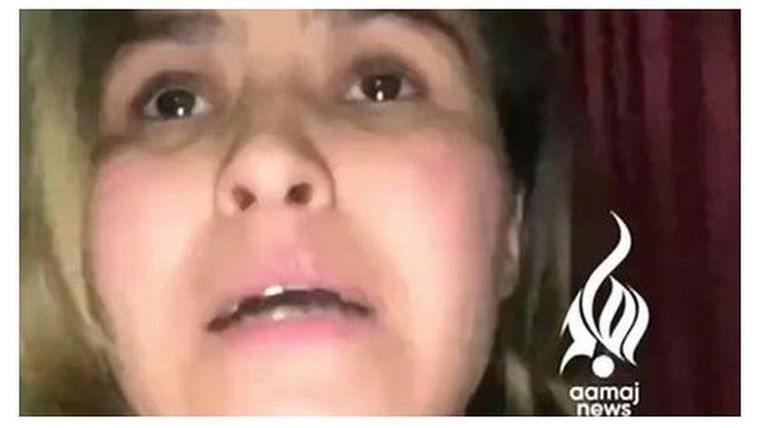 Tamana Zaryabi Paryani publicó un video pidiendo ayuda.