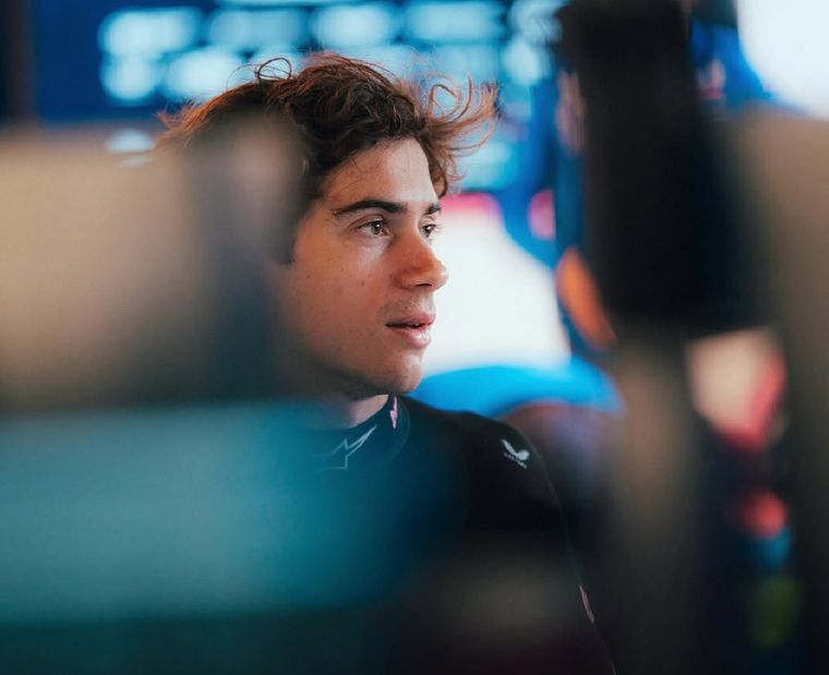 Colapinto giró con el A526 en Silverstone.