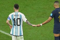 Mbappé y Messi en la final del Mundial. Foto: Instagram: @k.mbappe