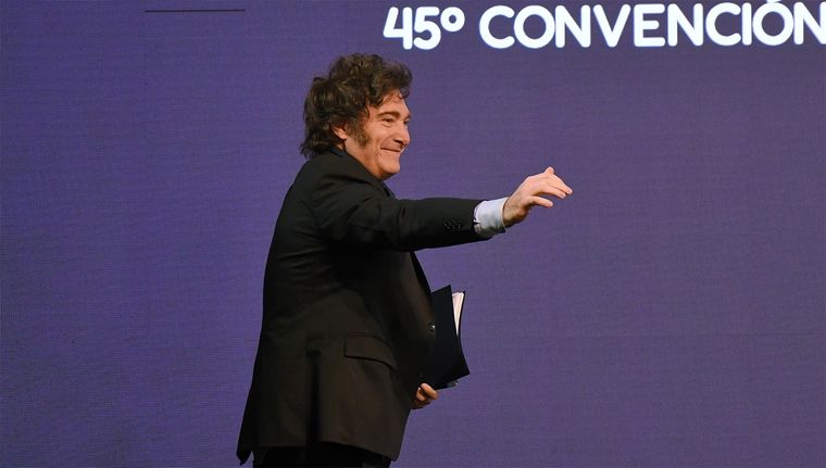 Javier Milei expuso este martes en IAEF.