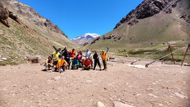 El Parque Provincial Aconcagua es uno de los sitios más elegidos para trekking cortos y largos en esta temporada.