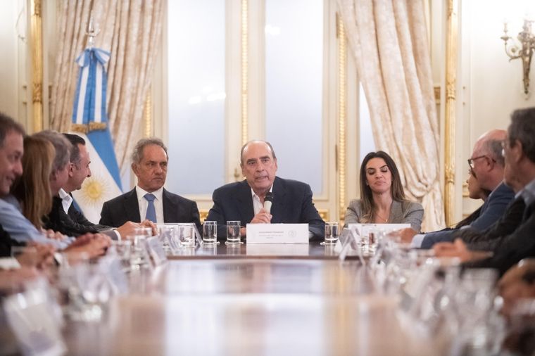 Reunión de Guillermo Francos y Daniel Scioli con el sector turístico Foto: Gentileza