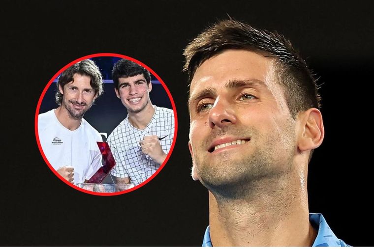 El coach de Alcaraz, Juan Carlos Ferrero, disparó contra Djokovic.
