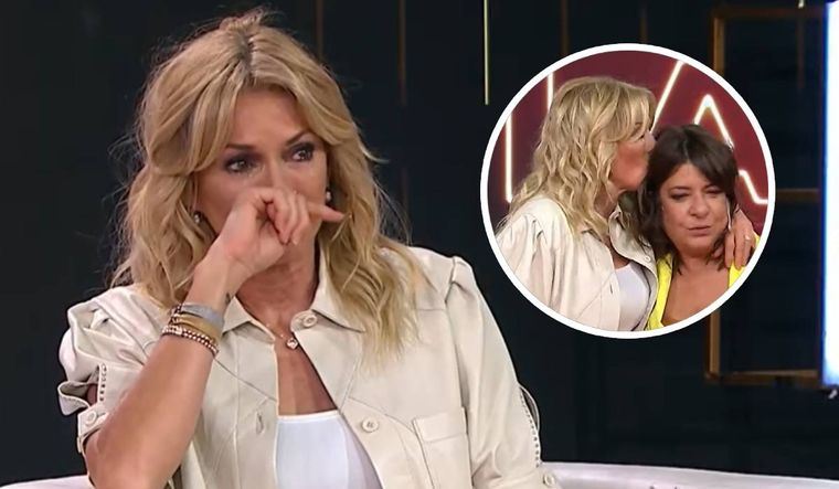Yanina Latorre no pudo contener las lágrimas en la despedida de Andrea Taboada.