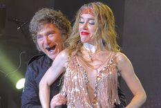 Javier junto a Fátima Flórez en enero.&nbsp;