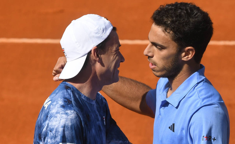 Coria y Cerúndulo celebran el primer punto argentino. Foto: Copa Davis