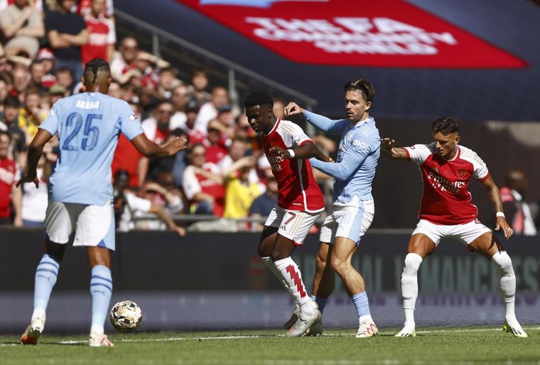 City y Arsenal juegan en Londres. Foto: EFE