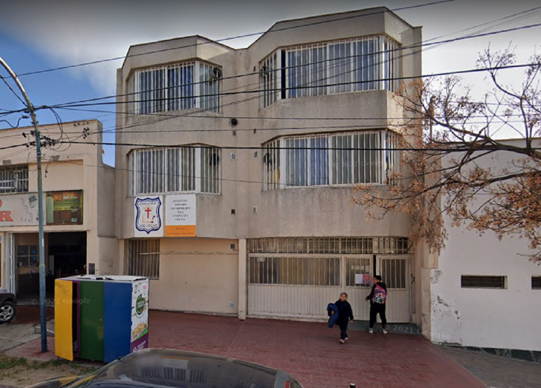 La fachada del colegio Padre José Müllner Foto: Captura Google.