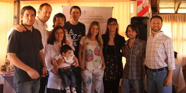 La Comisión Directiva de Adimza: Mario Draque, Ramiro Candia, Andreina Agüero, Danilo Ruggiero, Sebastián Yañez, Mariela Gutelli, María Ignacia Conalbi, Andrés Pueba y Héctor Di Carlo. Foto: Gentileza