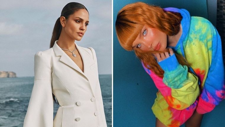 Eiza González, Belinda, Twitter Fuente: Instagram Eiza González y Belinda