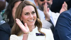 Kate Middleton homenajeó a Lady Di con un broche en su encuentro con Trump.