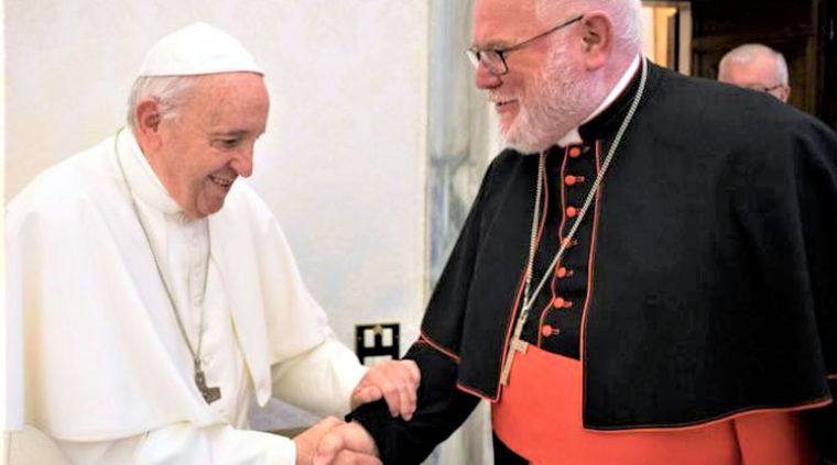 Francisco y Reinhard Marx. Foto: CatholicNewsWorld.