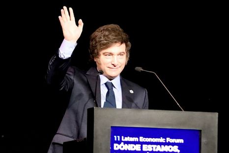 Javier Milei en el Latam Economic Forum 2025. Foto: Presidencia Javier Milei en el Latam Economic Forum 2025. Foto: Presidencia