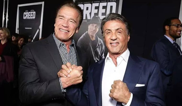 De enemigos a grandes compañeros: la historia de Arnold Schwarzenegger y Sylvester Stallone.