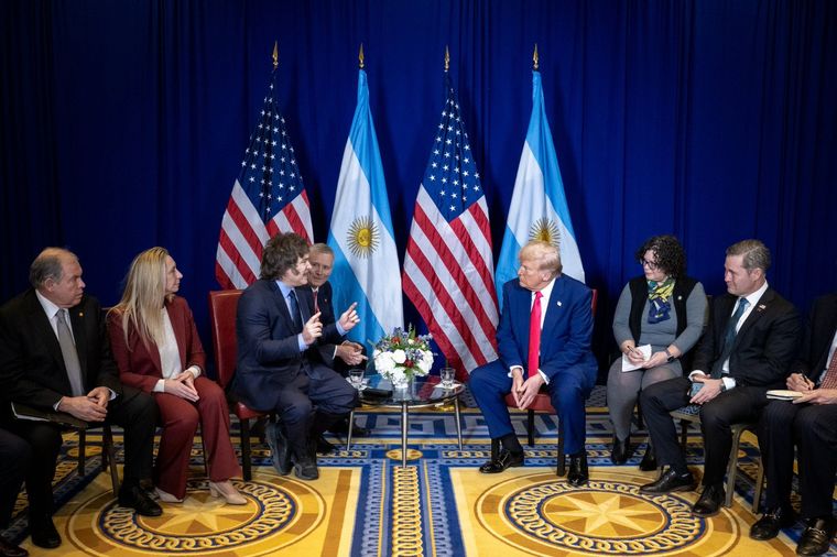 Javier Milei y Donald Trump Foto: X (@madorni)