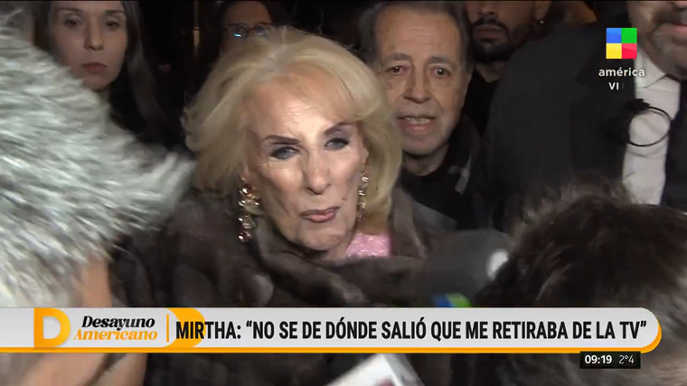 Mirtha Legrand contundente tras su supuesta salida de la televisión. Foto: captura de video/ América TV. Mirtha Legrand contundente tras su supuesta salida de la televisión. Foto: captura de video/ América TV. 