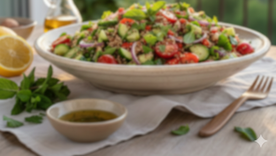 Ideal para cenar en verano. Fuente: IA Gemini. Ideal para cenar en verano. Fuente: IA Gemini.