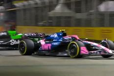 Franco Colapinto durante el Gran Premio de Singapur, donde fue señalado por Nico Hülkenberg por un incidente en pista.