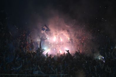 MDZol | Los fanáticos recibieron al Tomba de una manera muy especial Foto: Télam