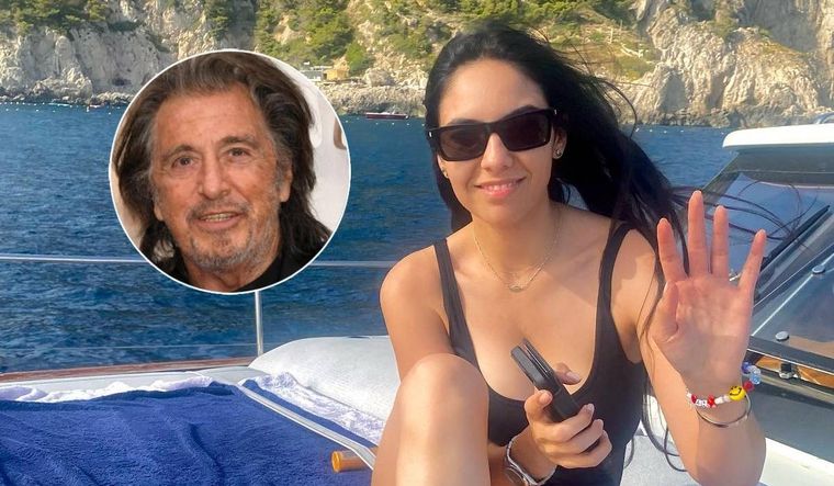 Noor Alfallah, la joven novia de 29 años de Al Pacino y la madre de su cuarto hijo en camino.