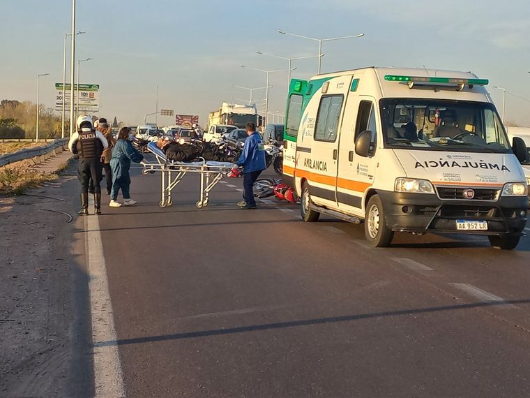 Así trasladaban a la persona herida Foto: imagen ilustrativa