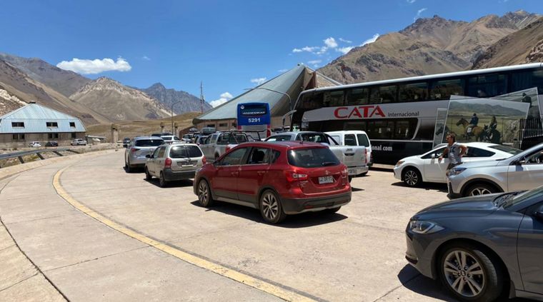 El paso a Chile continúa cerrado para turismo desde el sábado 15 de enero Foto: Gentileza Gendarmeria Nacional